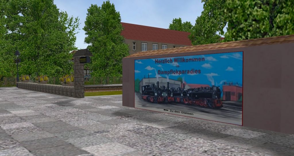 Empfang Bahnhof Wernigerode im HSB Simulator