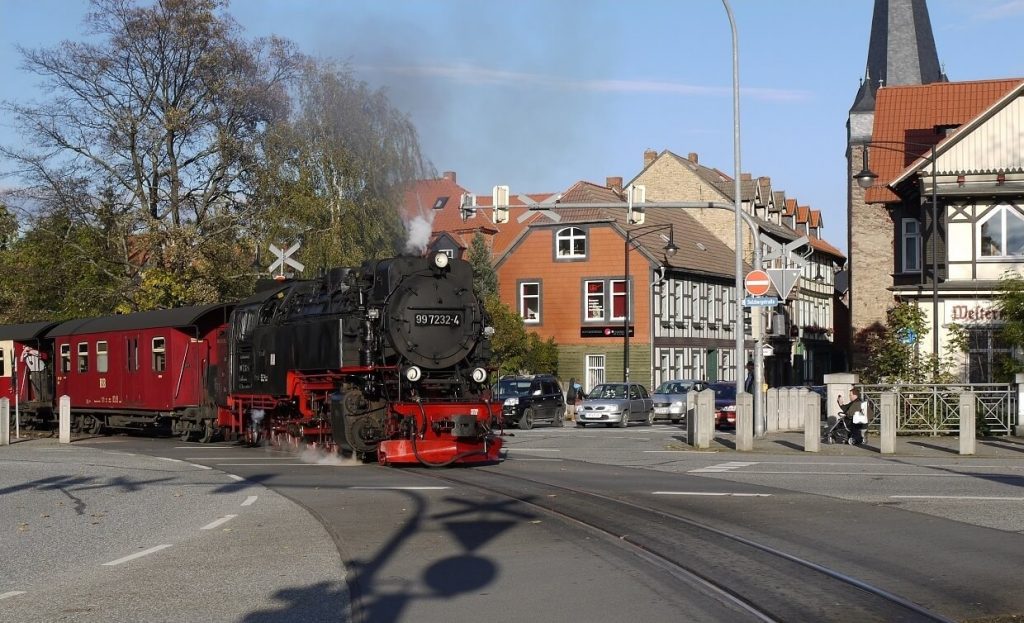 Die reale Kreuzung Westerntor in Wernigerode